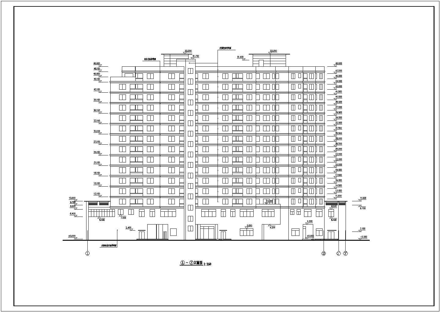 某现代高档凯悦宾馆建筑详细设计施工方案CAD图纸