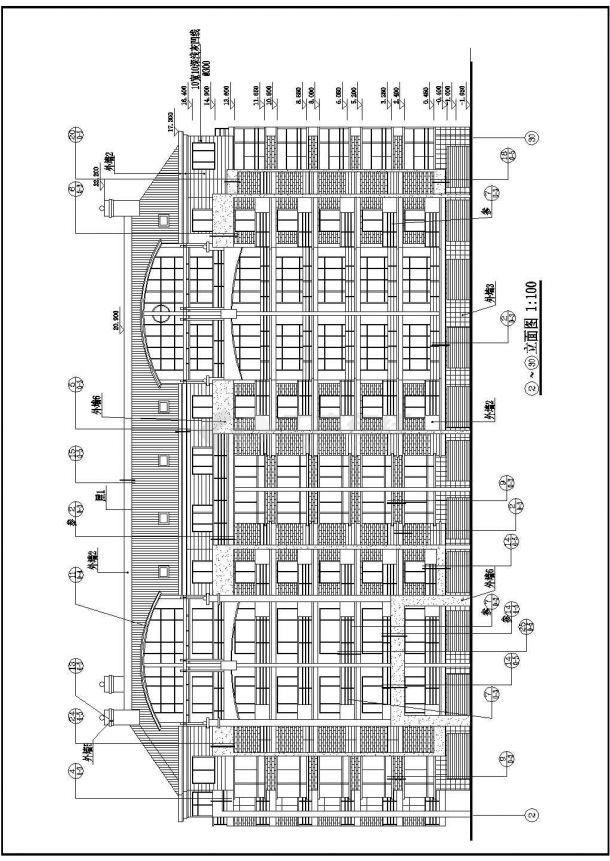 某康平嘉园小区全套建筑详细设计施工方案CAD图纸-图二