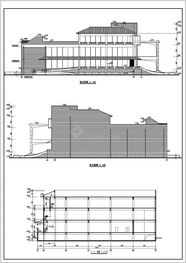 某利安达综合大楼建筑详细设计施工方案CAD图纸-图一