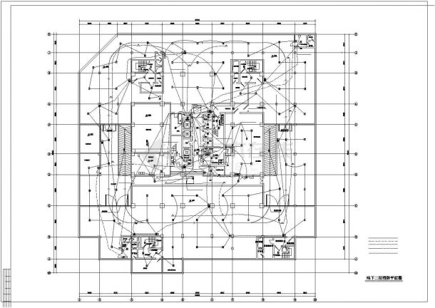 高层办公楼消防报警设计CAD建筑施工图-图一