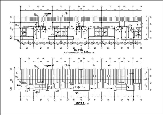 某标准型临街商住楼建筑详细设计施工方案CAD图纸_图1