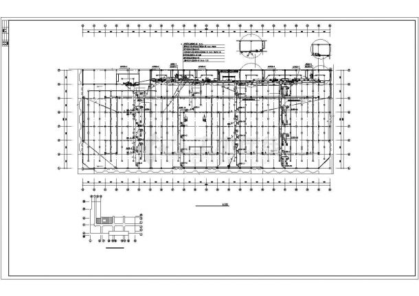 某17万平大型商场消防设计cad图，含设计说明-图一