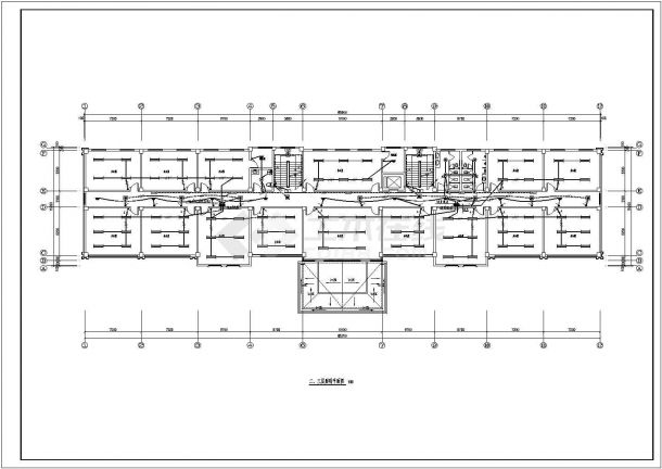 某4057㎡五层厂办公楼电气施工图纸（标注明细）-图二
