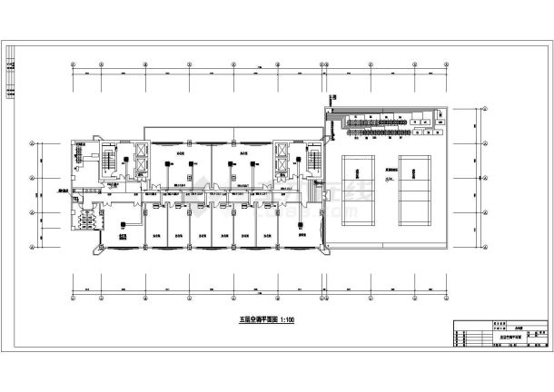 空调设计_高层办公楼多联机设计CAD图-图一