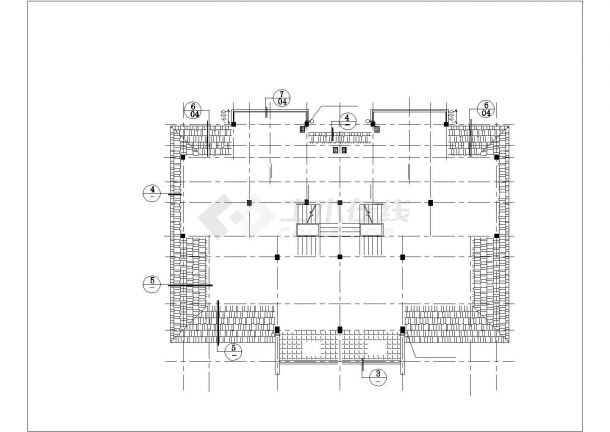 南京市秦淮区佘家山景区3层砖混双联别墅建筑设计CAD图纸（含结构图）-图一