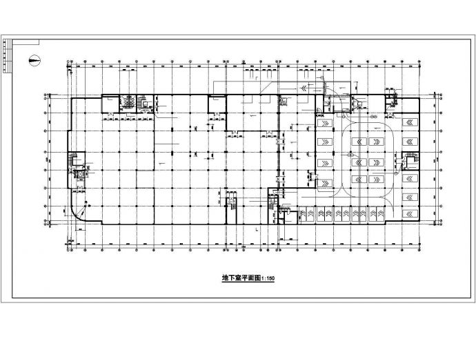 长117.21米 宽43.45米 地下1层地上四层商场建筑设计 含详图_图1