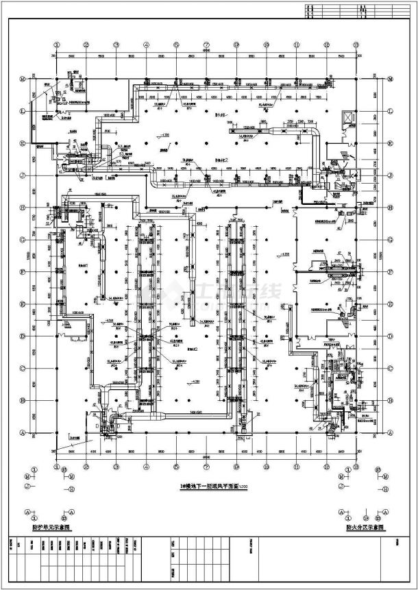 山西大型购物商场暖通空调设计施工图-图二
