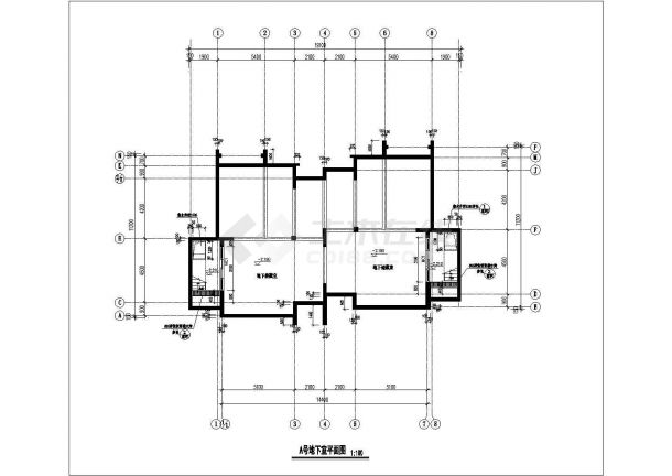 三层砖混结构单体独栋别墅全套建筑设计CAD图纸（含夹层和地下室层）-图一
