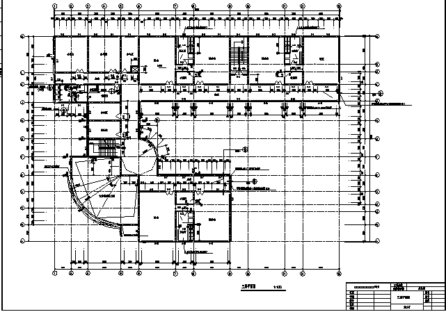 沭阳某小区幼儿园教学楼建筑设计施工cad图纸_图1