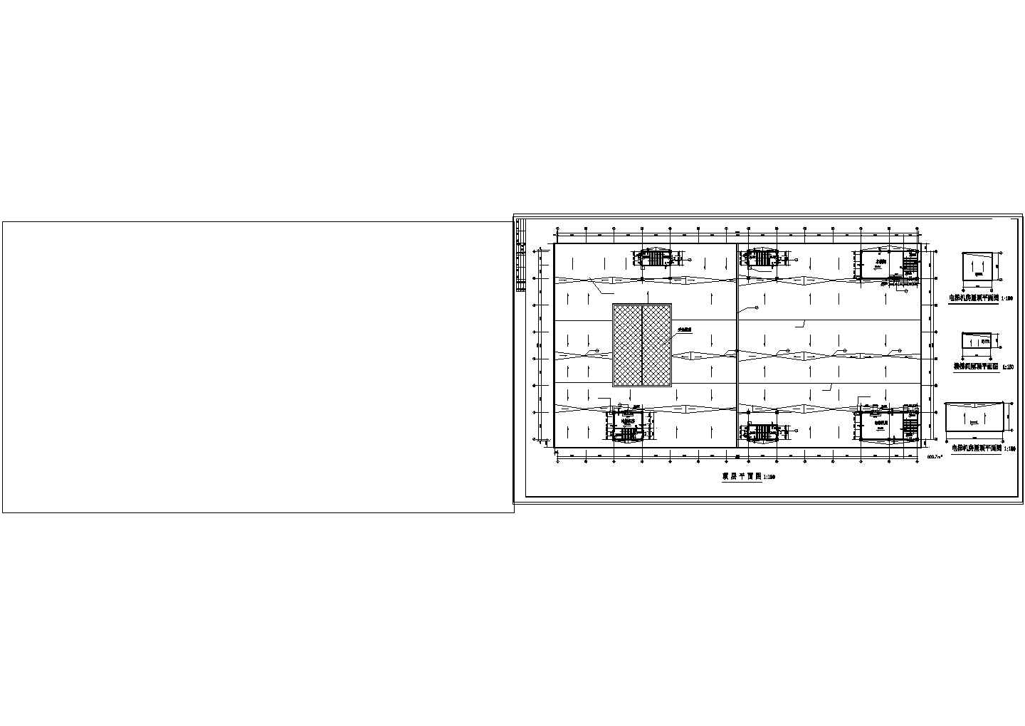 某商场平面建筑施工图CAD