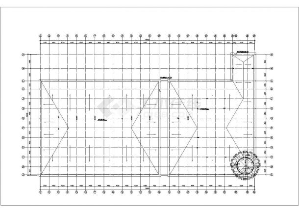 某地区大型商场全套建筑设计CAD施工图纸-图一