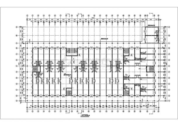 某地区大型商场全套建筑设计CAD施工图纸-图二