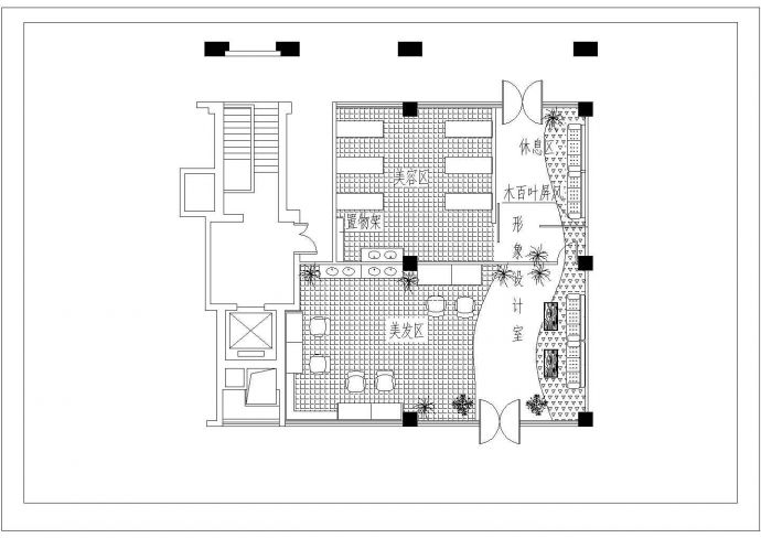 某商场整体建筑设计平面布置图纸_图1