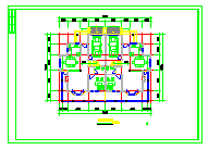 双联A型北向别墅建筑设计CAD方案图纸-图一