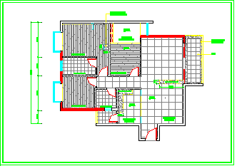 经典大户型住宅样板房cad平面施工图纸_图1