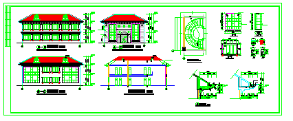 私宅建筑设计CAD施工图纸