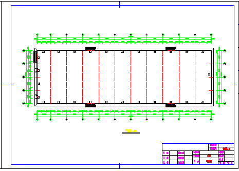 开发区钢结构厂房cad建筑结构cad设计图纸-图二