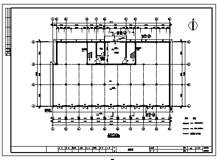 商住楼设计_某六层框架结构商住楼全套建筑施工cad图纸-图二