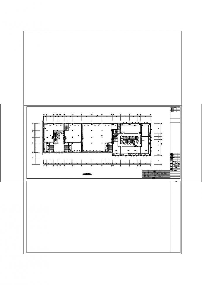 办公楼设计_[长春]某高层办公楼采暖通风设计cad施工图_图1