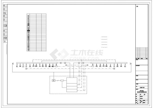 某商场人防地下汽车库电气施工设计CAD图纸-图二