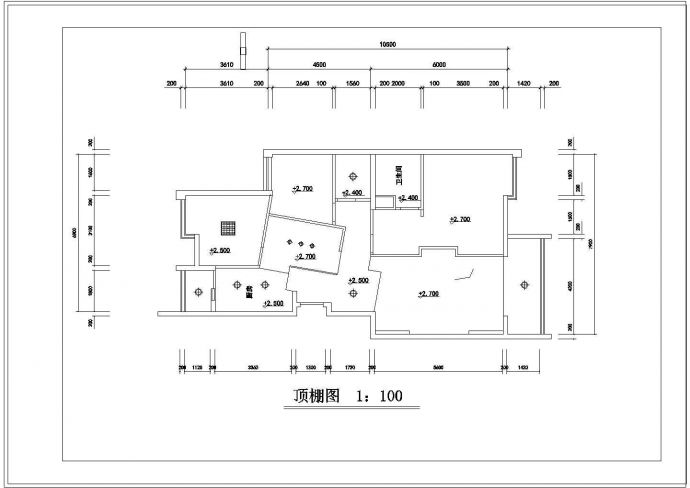 小区住宅楼室内装修设计施工图_图1