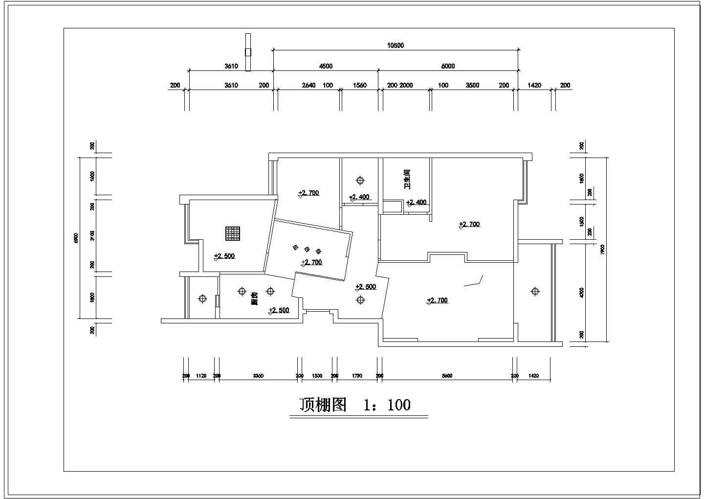 小区住宅楼室内装修设计施工图