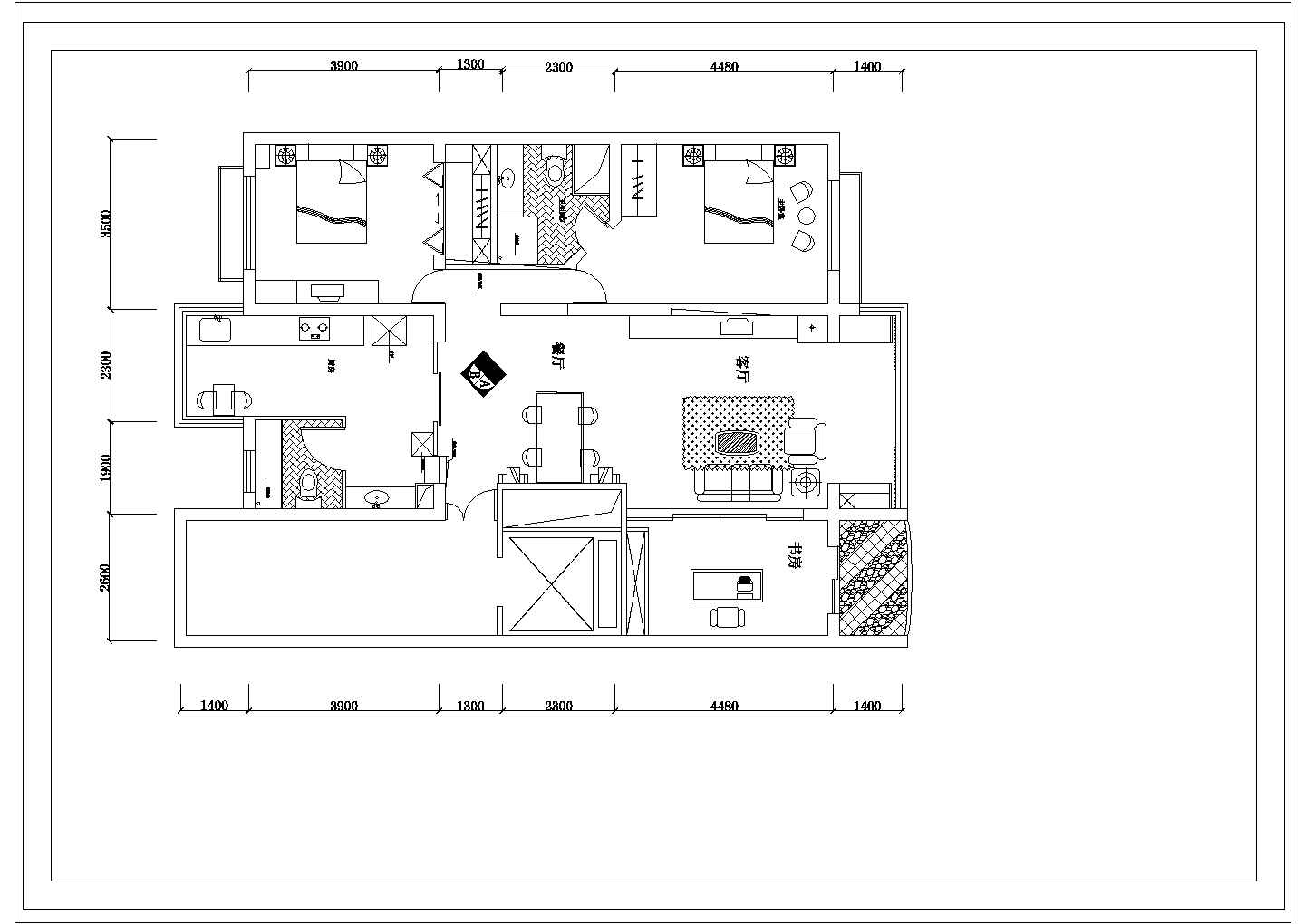 某著名设计师别墅室内装修CAD大样建筑施工图