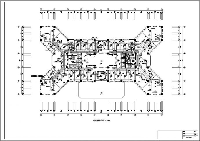 空调设计_综合楼空调和通风防排烟CAD图纸_图1