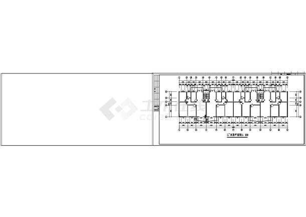 某地区商住楼建筑设计cad方案图-图二