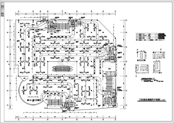 某商场全套空调设计cad施工图（大院设计）-图二