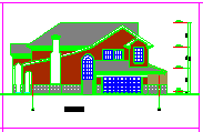 新加坡设计的豪华别墅建筑施工cad图纸-图二