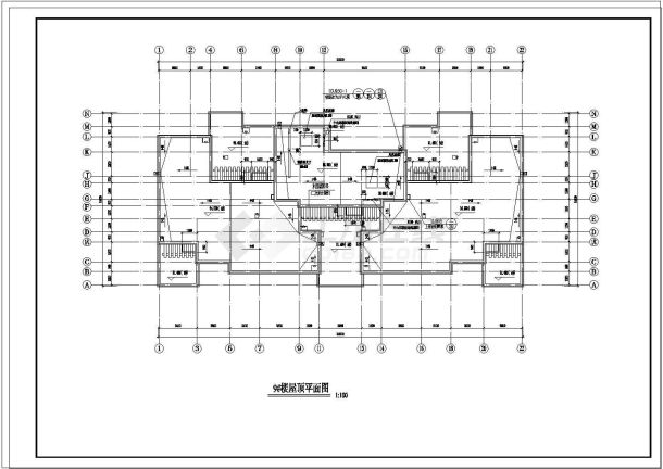 32层高层建筑、结构全套cad设计施工图纸-图一