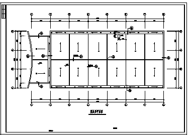食堂设计_1000平米某二层食堂建筑施工cad图纸-图二