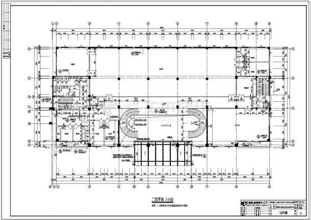 办公楼设计_产业公司工业区办公楼cad平立剖面设计图纸-图一