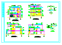长沙某别墅建筑施工设计CAD图_图1