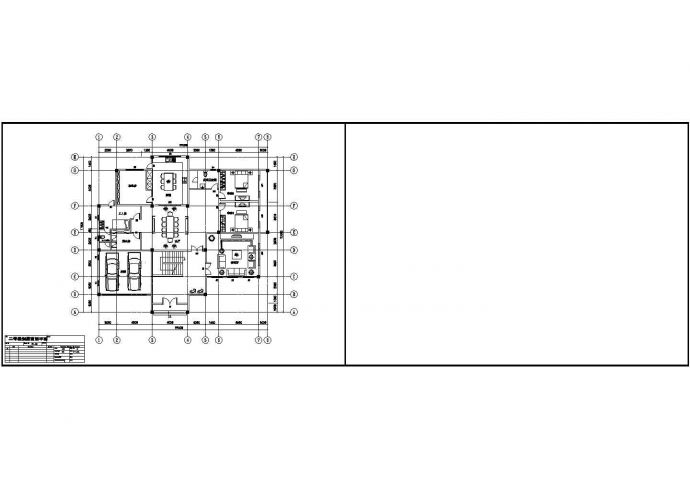 某花园别墅二号楼CAD设计大样构造施工图_图1