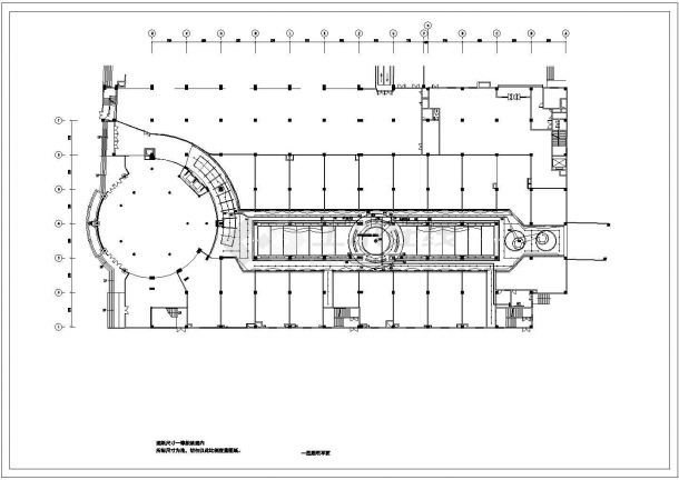 某大型商场内部公共空间照明设计cad电气施工图（含设计说明）-图一