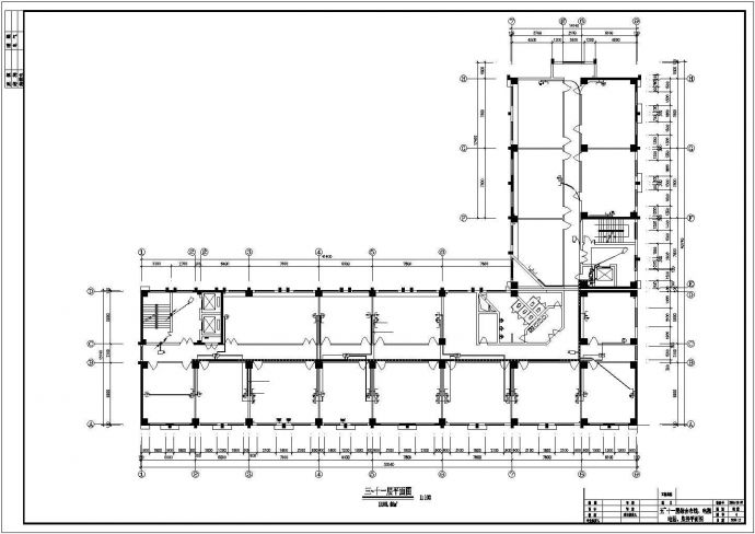 某十三层办公楼电气设计方案CAD图_图1