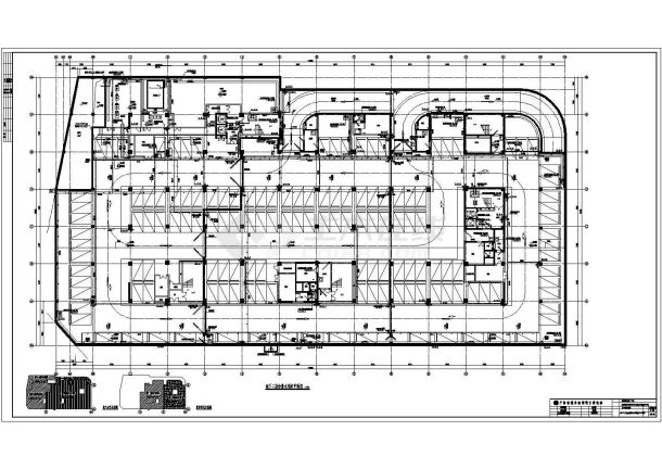 地上9层大型综合商场给排水施工CAD图纸-图一