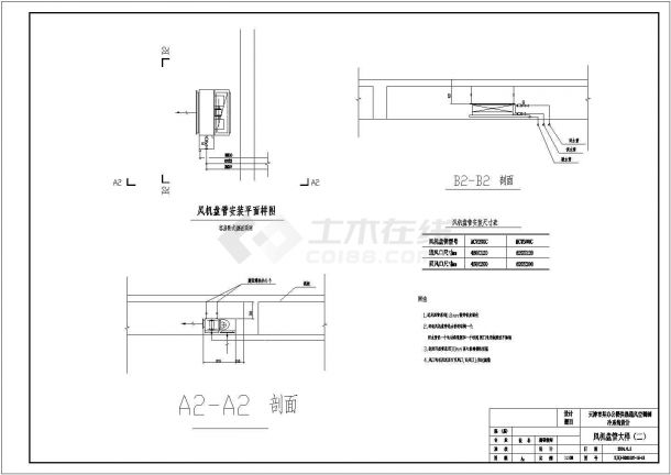 [天津]修建某某综合楼暖通空调设计cad施工方案图-图一