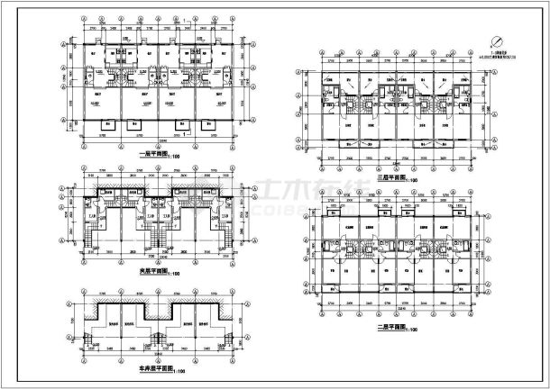 某会馆公寓多层住宅CAD详细大样建筑设计施工图纸-图二