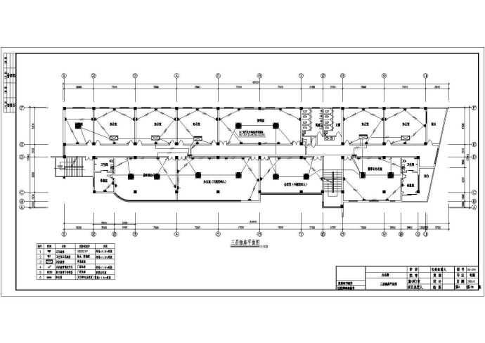 某地上五层办公楼电气设计CAD图（三级负荷）_图1