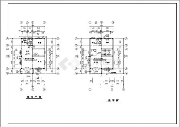 某永安别院私家住宅设计CAD详细建筑施工图-图一