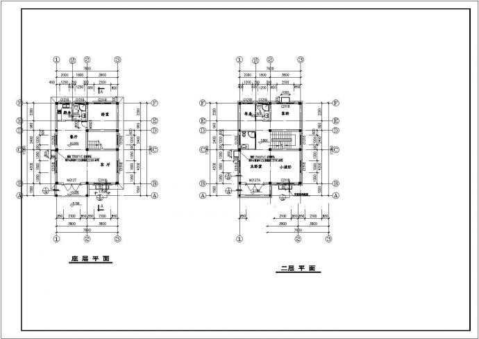 某永安别院私家住宅设计CAD详细建筑施工图_图1