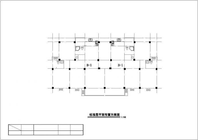 龙信集团陕西省某某小高层带阁楼装修设计CAD户型方案设计图_图1