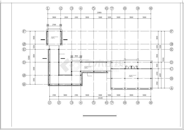 某镇多座古建筑cad设计详图-图一