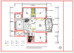 某两层经典别墅室内装修cad方案设计图