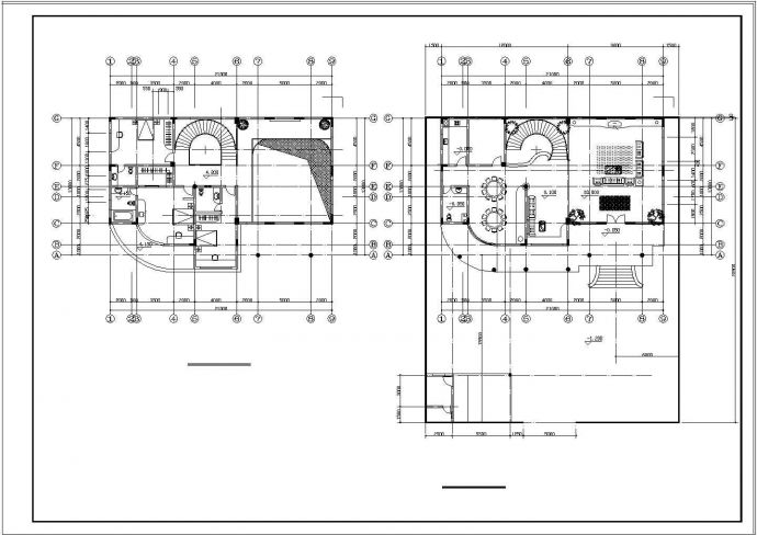 12个别墅建筑设计方案cad施工图纸_图1
