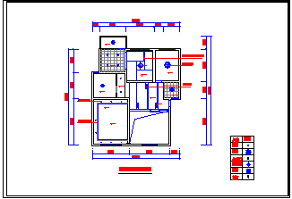 某两层跃层户型室内装修cad设计方案施工图-图一