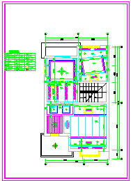 某两层自建别墅装饰装修cad平面施工图_图1